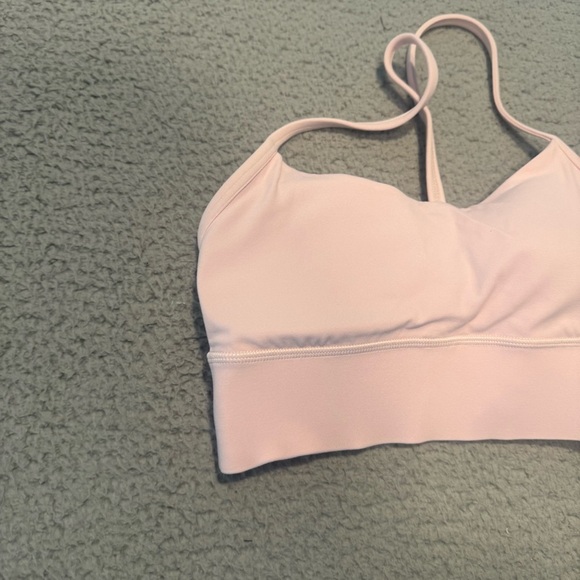Lululemon Flow Y Nulu Longline Bra *Light Support, A–C CupsFlush Pink Size 4 - Picture 3 of 9
